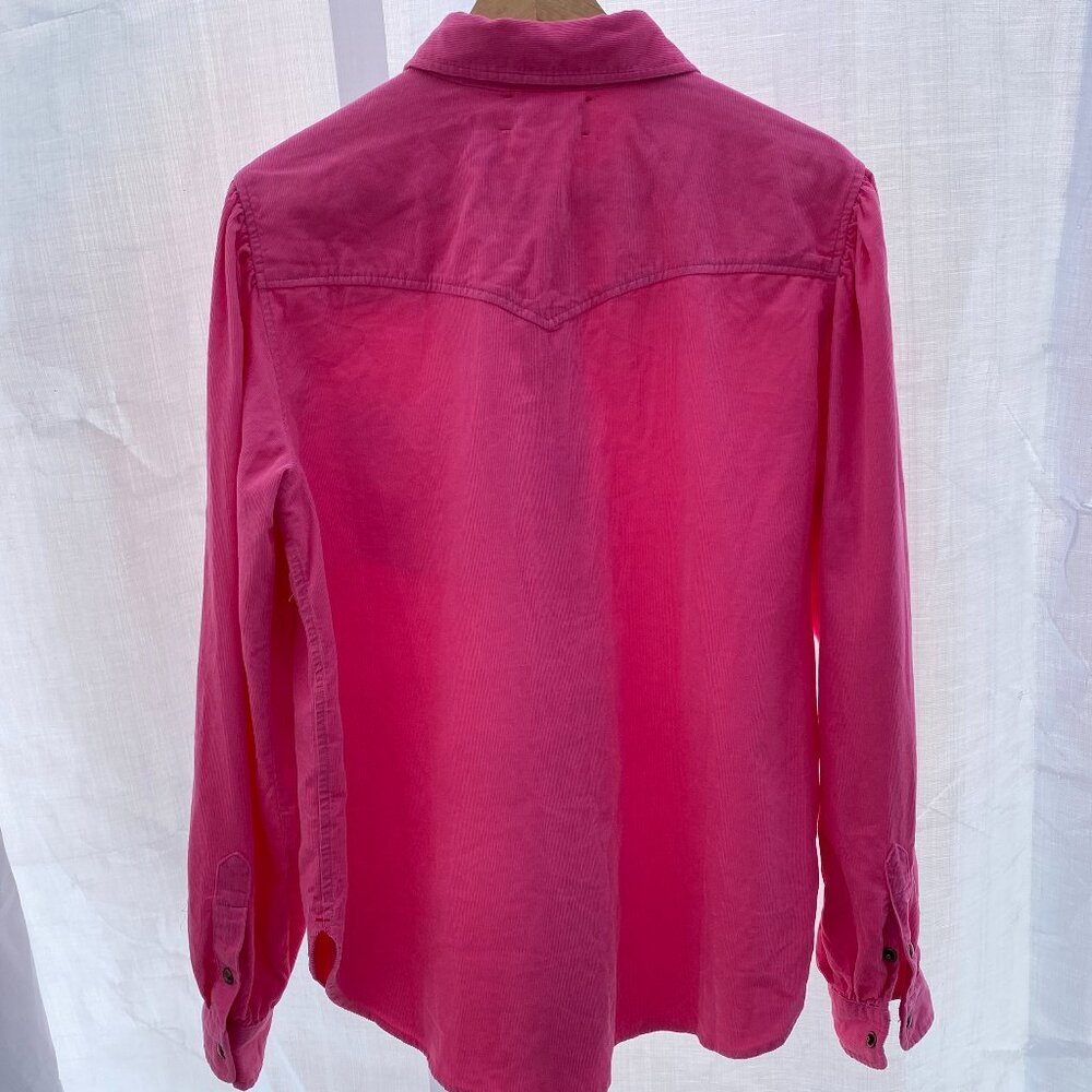 Tuckernuck XiRENA | WYLAN Cotton Corduroy Western Style Button Down Pink Medium - Picture 5 of 15